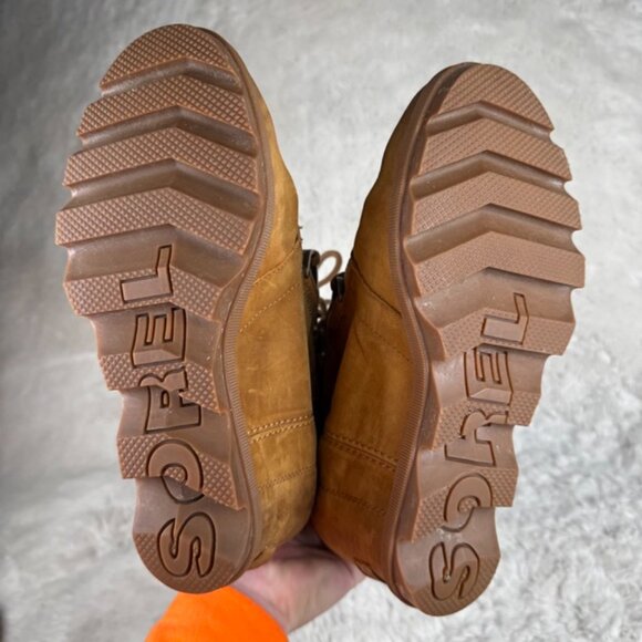 Sorel Boots Women's 7.5 Joan of Arctic Wedge II Carmel Brown Lace Up Waterproof - Picture 7 of 8